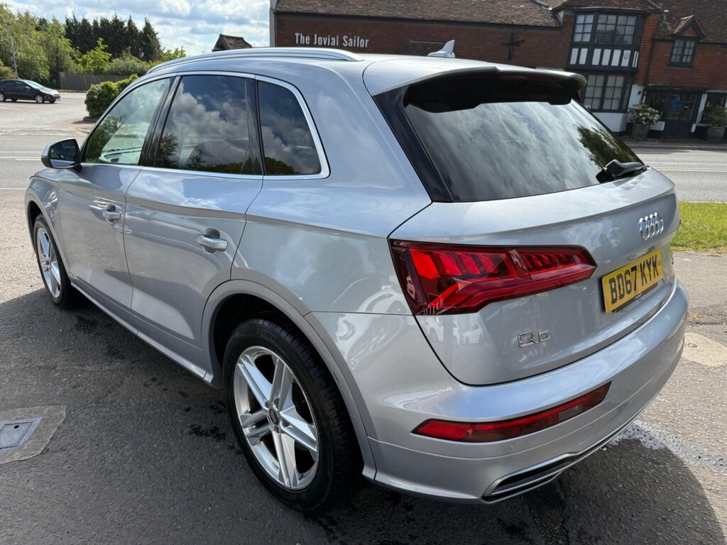 Audi Q5 2.0 Tdi S Line S Tronic Quattro Euro 6 Ss BD67KYK Silver #6