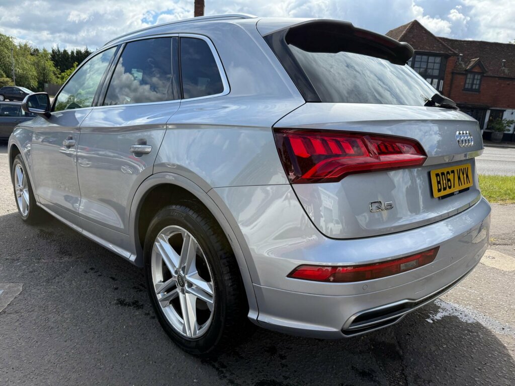 Audi Q5 2.0 Tdi S Line S Tronic Quattro Euro 6 Ss BD67KYK Silver #4