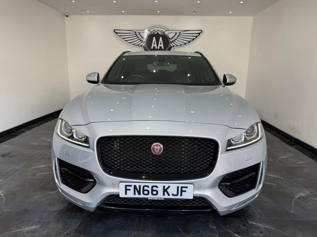 Jaguar F-Pace Suv 2.0 D180 R-sport Awd Euro 6 Ss 20 FN66KJF Silver #2