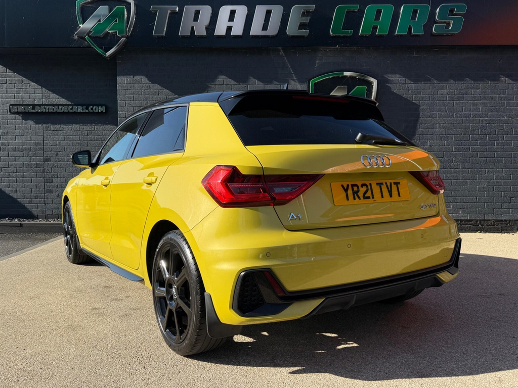 Audi A1 Sportback Tfsi S Line Black Edition YR21TVT Yellow #5