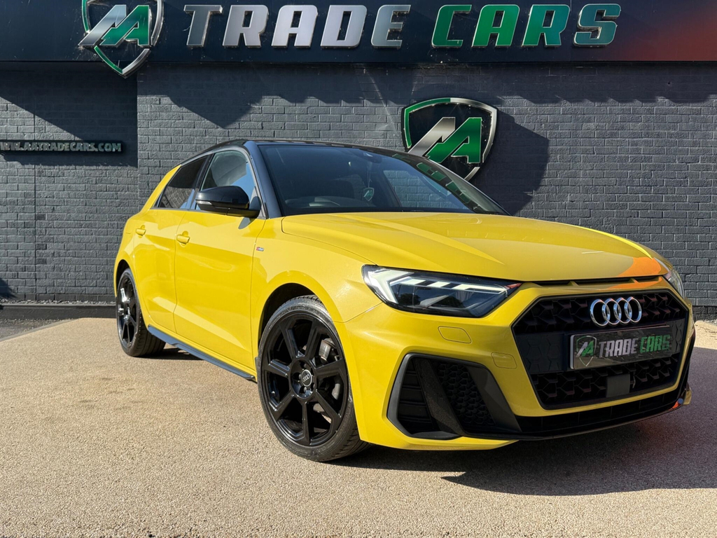 Audi A1 Sportback Tfsi S Line Black Edition YR21TVT Yellow