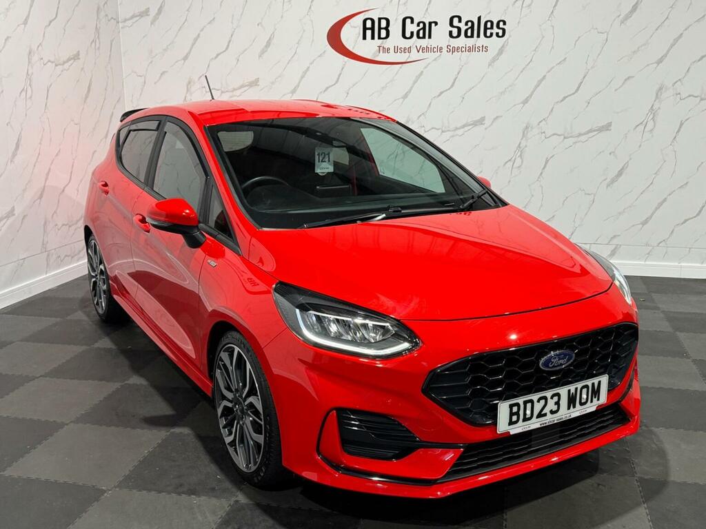 Ford Fiesta 1.0T Ecoboost Mhev St-line X Edition Euro 6 Ss BD23WOM Red #4