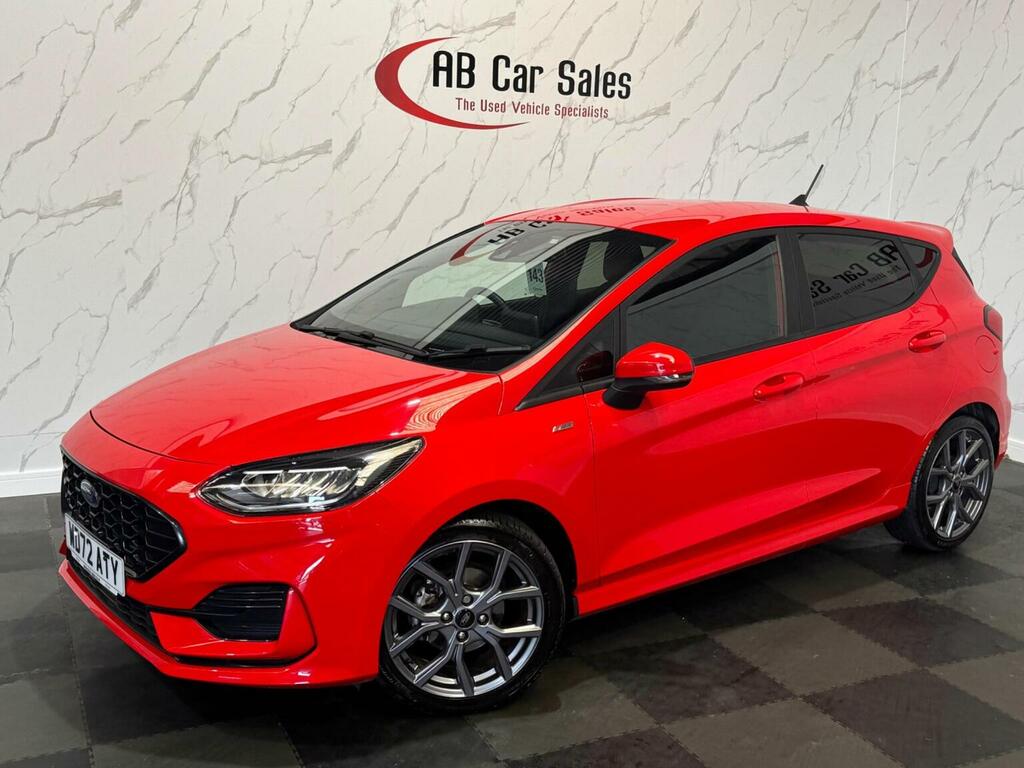Ford Fiesta 1.0T Ecoboost St-line Euro 6 Ss Red