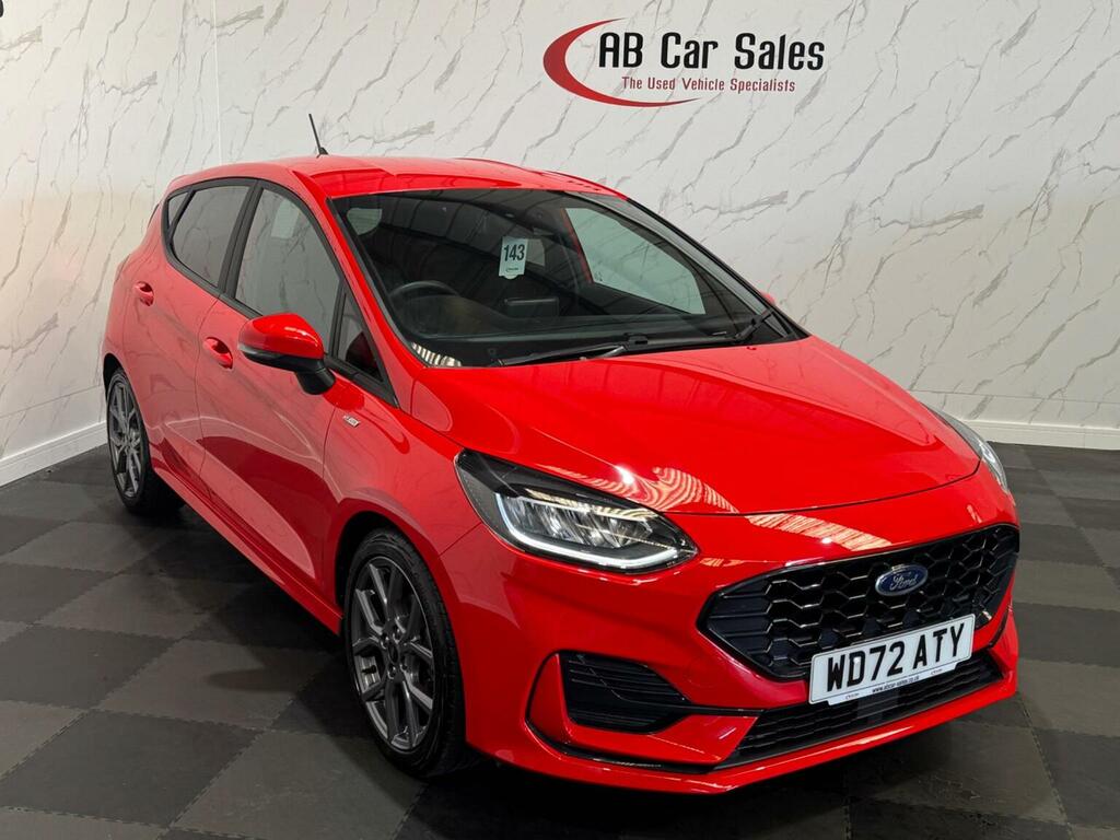 Ford Fiesta 1.0T Ecoboost St-line Euro 6 Ss WD72ATY Red #4