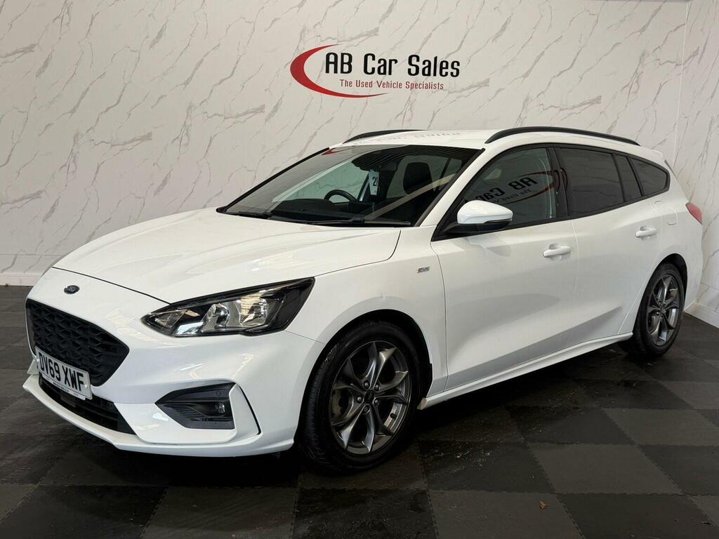 Ford Focus 1.0T Ecoboost St-line Euro 6 Ss DV69XWF White #5
