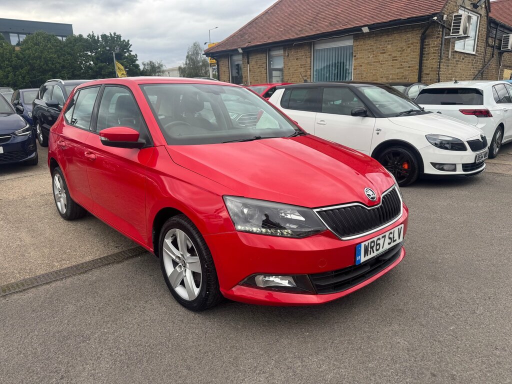 Skoda Fabia 1.0 Tsi Se L Hatchback Dsg Euro 6 Ss WR67SLV Red #5