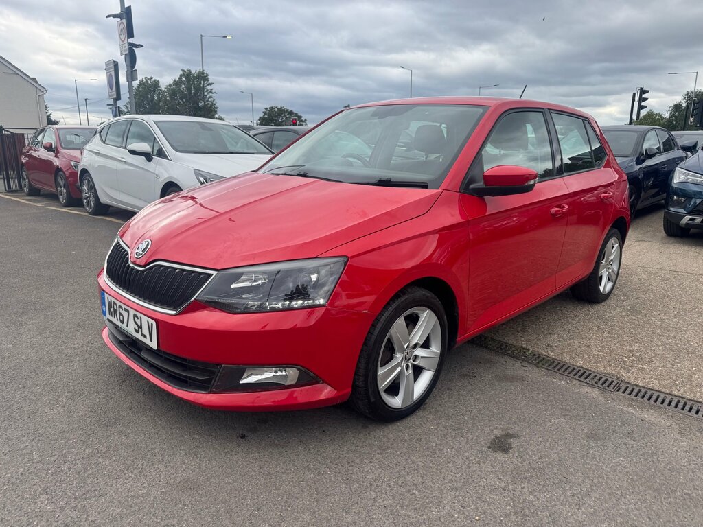 Skoda Fabia 1.0 Tsi Se L Hatchback Dsg Euro 6 Ss WR67SLV Red #3