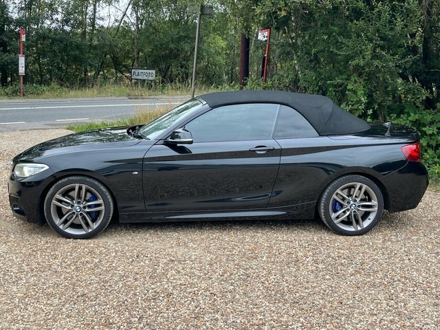 BMW 2 Series 220D M Sport Convertible KD16WTW Black #4
