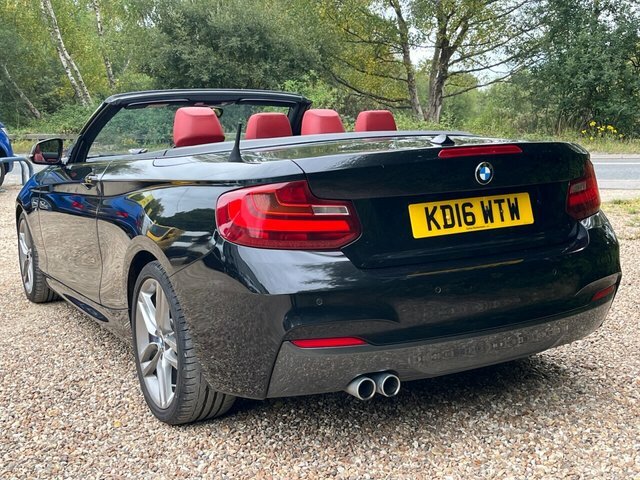 BMW 2 Series 220D M Sport Convertible KD16WTW Black #5