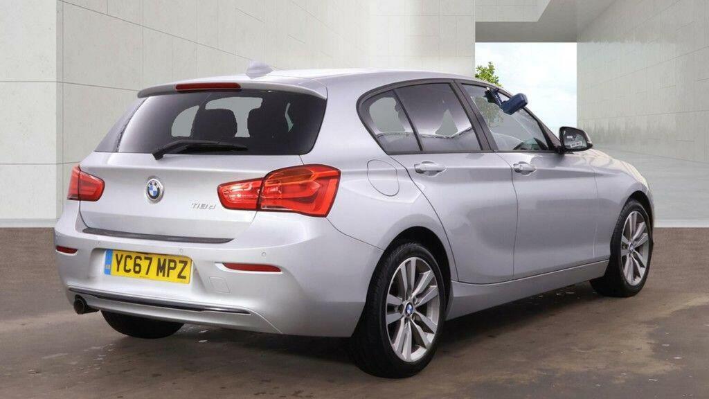 BMW 1 Series Hatchback 2.0 118D Sport Euro 6 Ss 20 YC67MPZ Silver #4