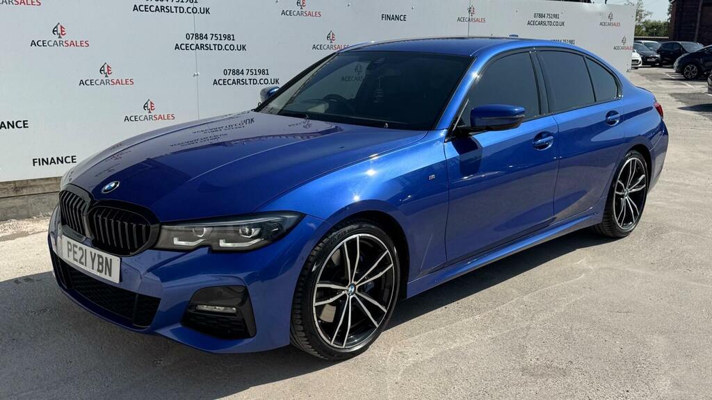 BMW 3 Series Saloon 2.0 320I M Sport Euro 6 Ss 202 PE21YBN Blue #4