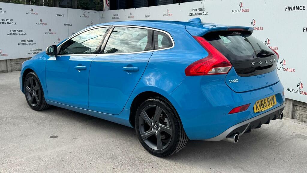 Volvo V40 Hatchback 2.0 D3 R-design Lux Nav Euro 6 Ss KV65RYW Blue #6
