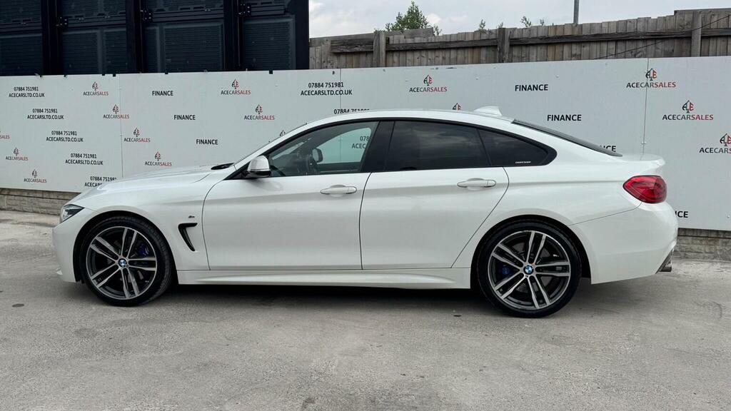 BMW 4 Series Gran Coupe Hatchback 2.0 420D M Sport Euro 6 Ss AF68RZN White #5