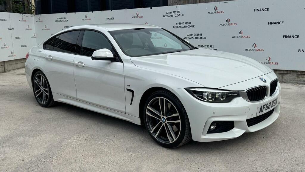 BMW 4 Series Gran Coupe Hatchback 2.0 420D M Sport Euro 6 Ss AF68RZN White #2