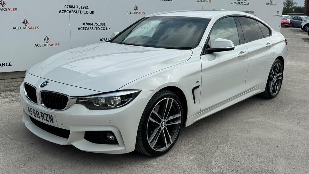 BMW 4 Series Gran Coupe Hatchback 2.0 420D M Sport Euro 6 Ss AF68RZN White #4
