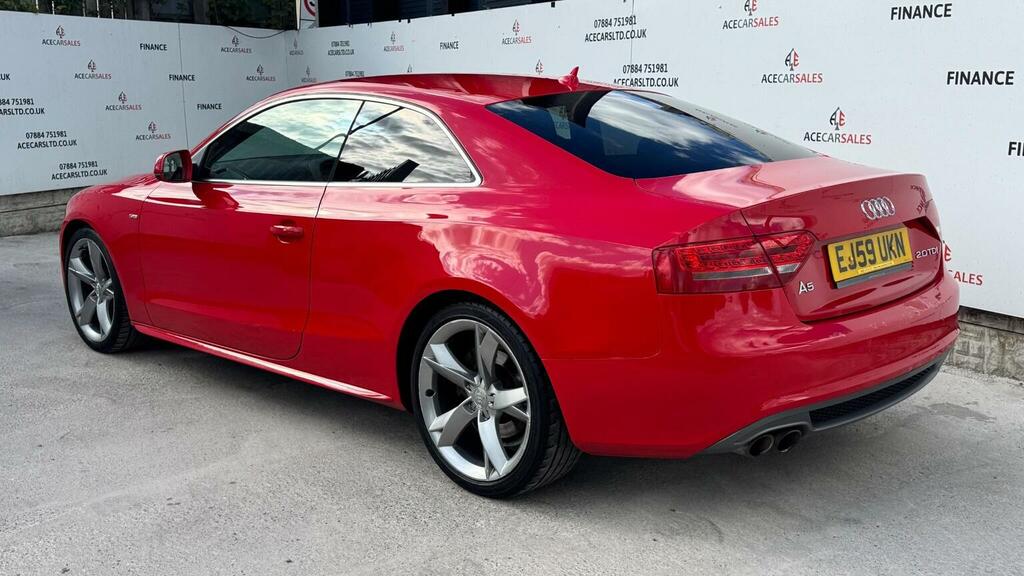 Audi A5 Coupe 2.0 Tdi S Line Special Edition Euro 5 Ss EJ59UKN Red #6