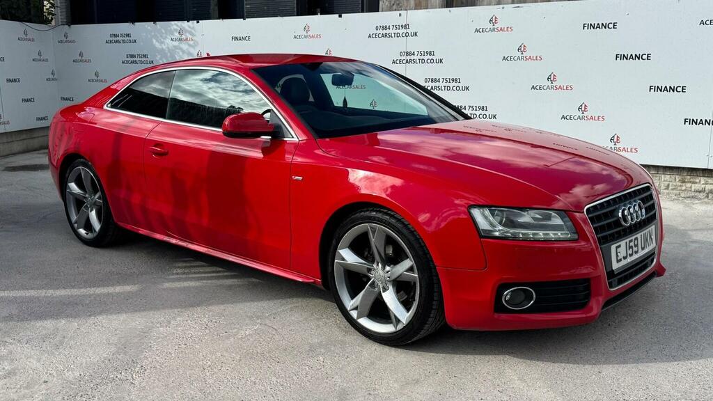 Audi A5 Coupe 2.0 Tdi S Line Special Edition Euro 5 Ss EJ59UKN Red #2