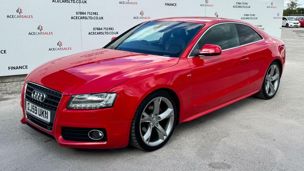 Audi A5 Coupe 2.0 Tdi S Line Special Edition Euro 5 Ss EJ59UKN Red #4