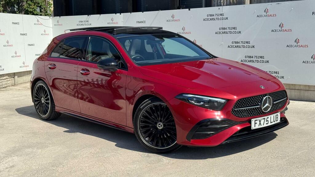 Mercedes-Benz A Class Hatchback 1.3 A180h Mhev Amg Line Premium Plus 7 Red