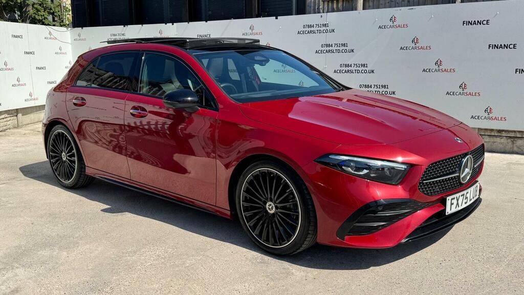 Mercedes-Benz A Class Hatchback 1.3 A180h Mhev Amg Line Premium Plus 7 FX75LUB Red #2