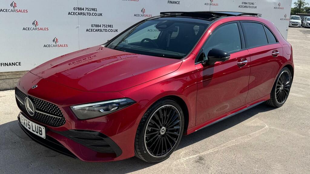 Mercedes-Benz A Class Hatchback 1.3 A180h Mhev Amg Line Premium Plus 7 FX75LUB Red #4