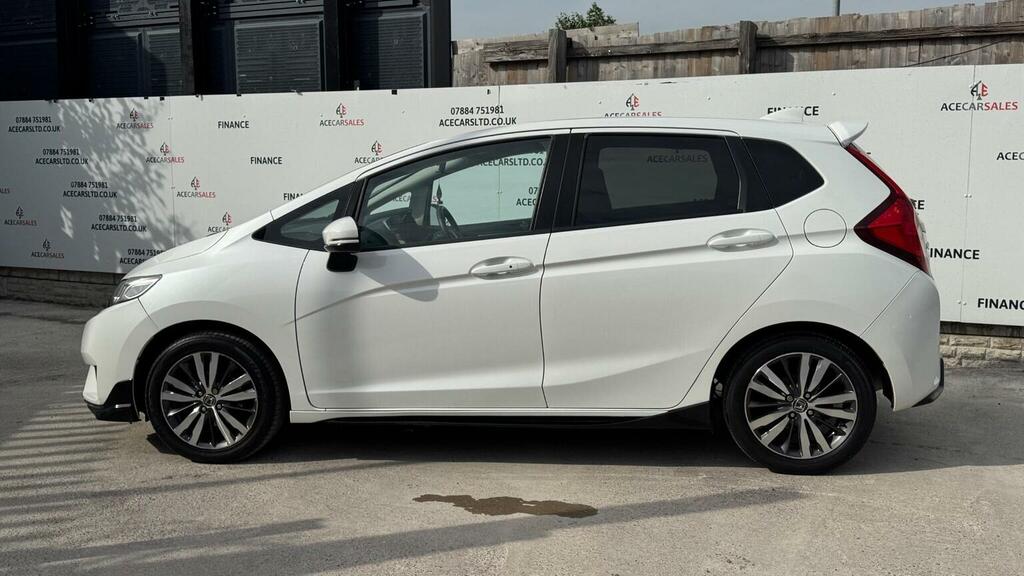 Honda Jazz Hatchback 1.3 I-vtec Ex Cvt Euro 6 Ss 2015 LR65HPZ White #5