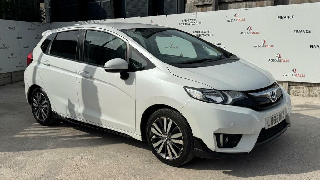 Honda Jazz Hatchback 1.3 I-vtec Ex Cvt Euro 6 Ss 2015 LR65HPZ White #2