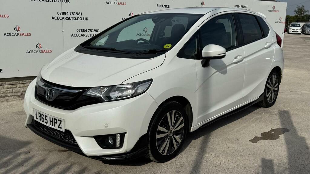 Honda Jazz Hatchback 1.3 I-vtec Ex Cvt Euro 6 Ss 2015 LR65HPZ White #4
