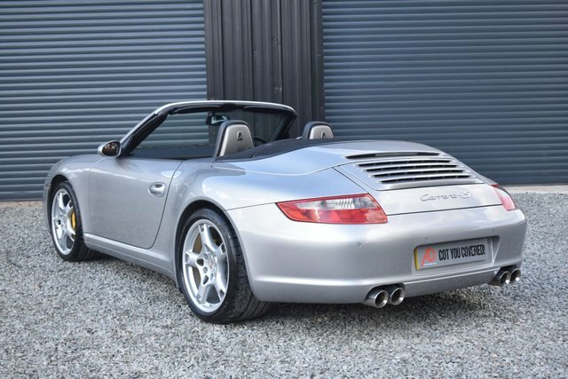 Porsche 911 997 Carrera 4S Cabriolet Silver #3