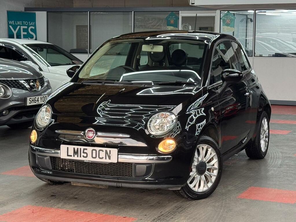 Fiat 500 Hatchback 0.9 Twinair Lounge Euro 6 Ss 201 LM15OCN Black #3