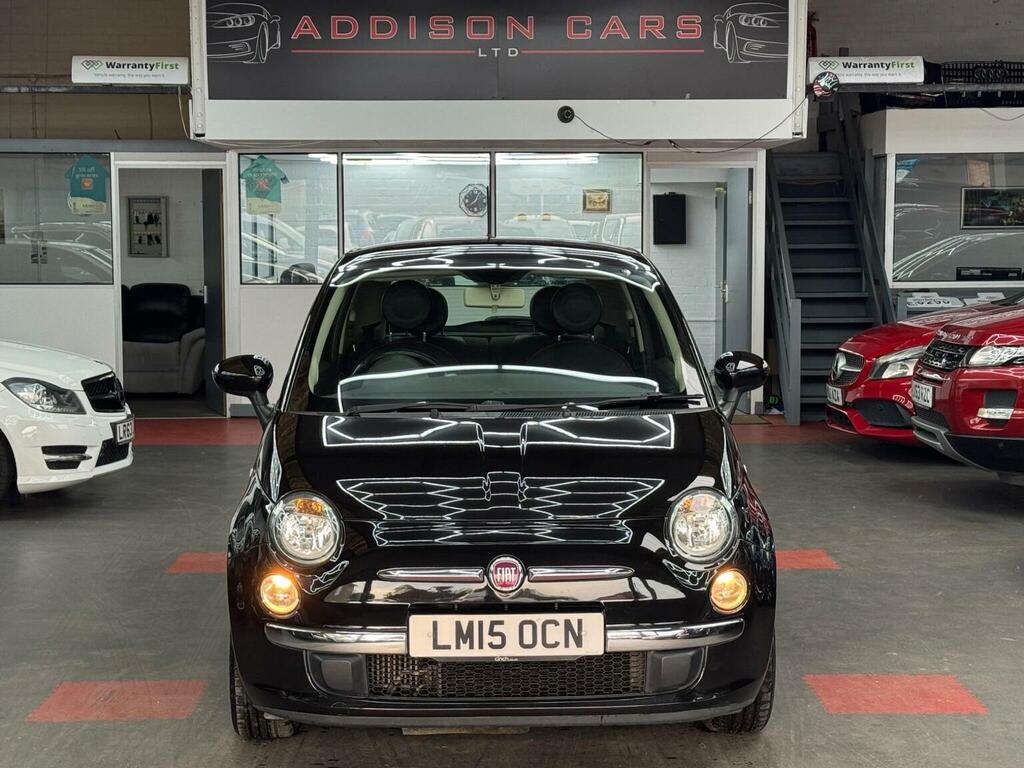 Fiat 500 Hatchback 0.9 Twinair Lounge Euro 6 Ss 201 LM15OCN Black #2