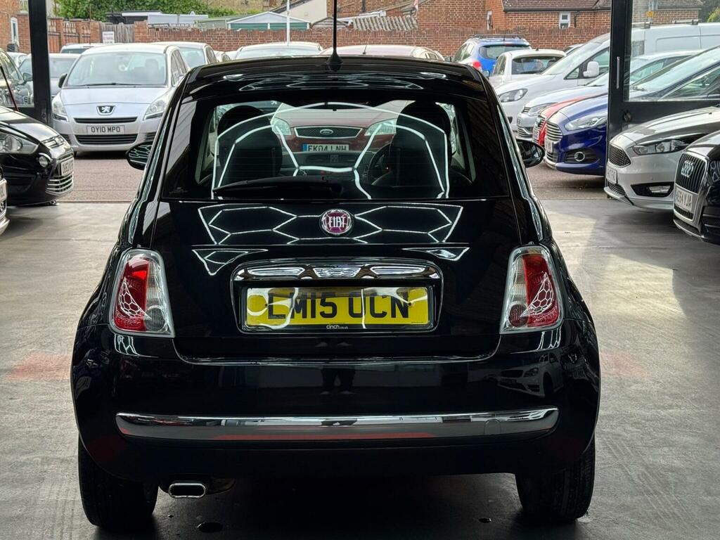Fiat 500 Hatchback 0.9 Twinair Lounge Euro 6 Ss 201 LM15OCN Black #6