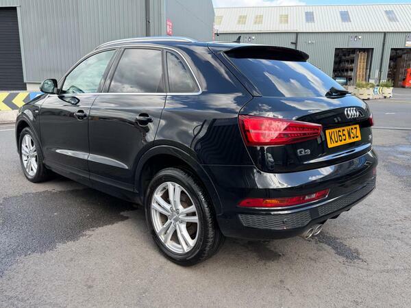 Audi Q3 2.0 Tdi S Line Quattro Euro 6 Ss KU65WSZ Black #5