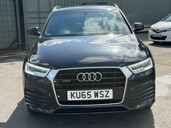 Audi Q3 2.0 Tdi S Line Quattro Euro 6 Ss KU65WSZ Black #2
