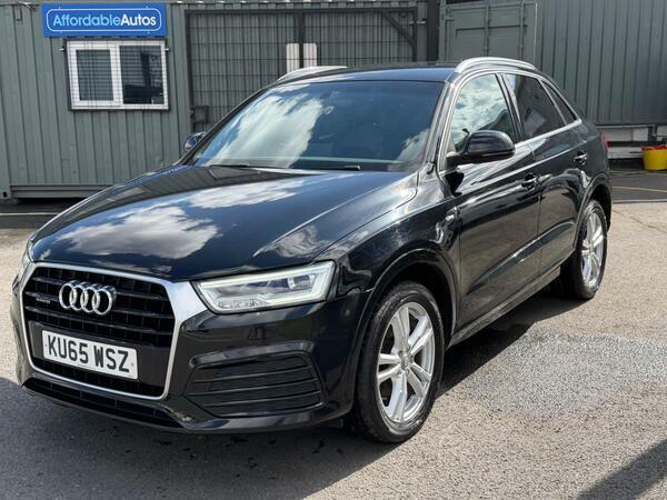 Audi Q3 2.0 Tdi S Line Quattro Euro 6 Ss KU65WSZ Black #3
