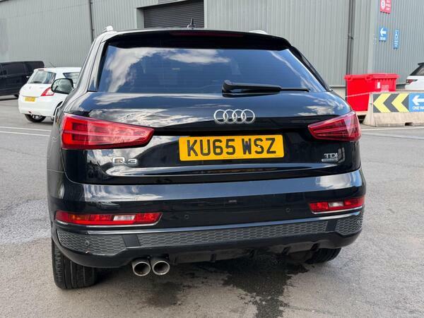 Audi Q3 2.0 Tdi S Line Quattro Euro 6 Ss KU65WSZ Black #6