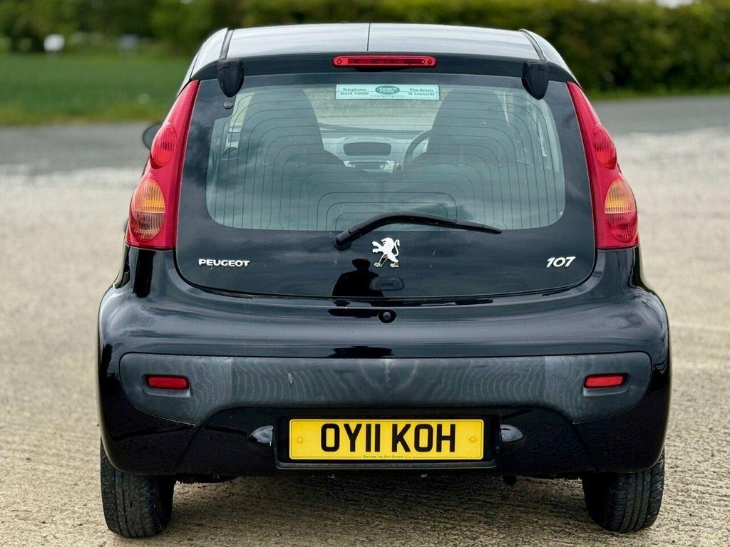 Peugeot 107 Hatchback OY11KOH Black #2