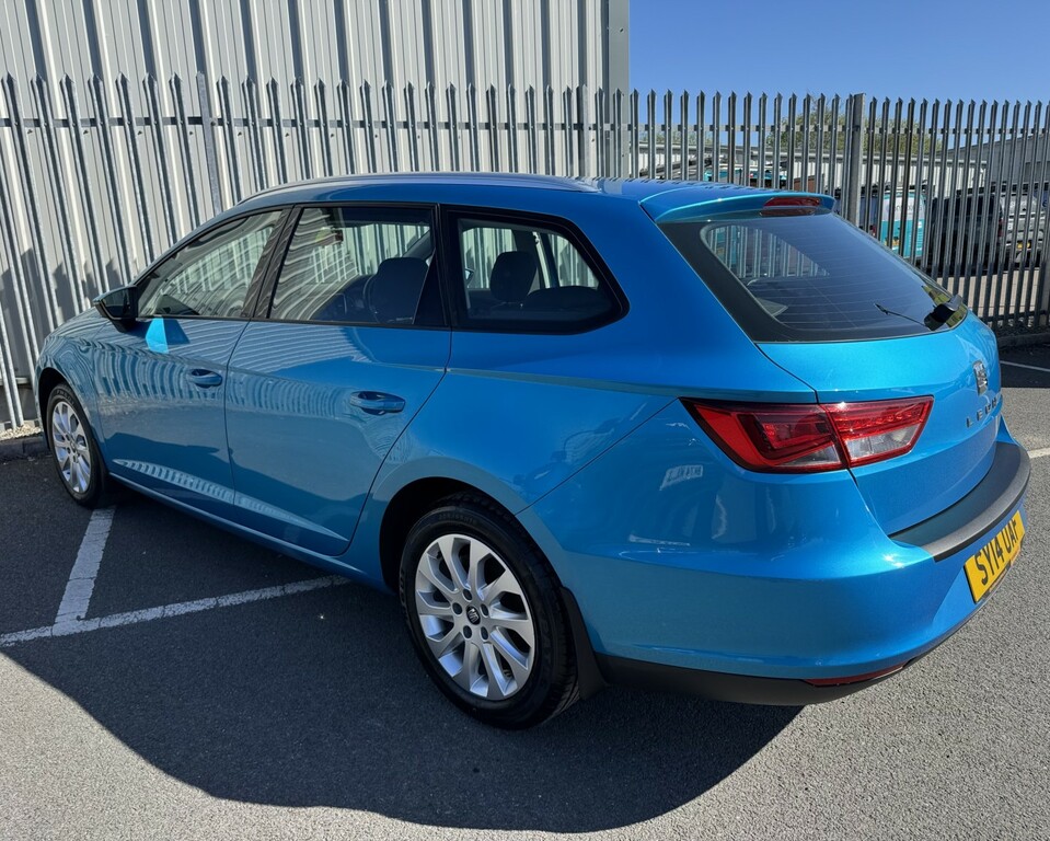 Seat Leon Estate Se 1.6 Tdi Estate 2014 SY14UAF Blue #4