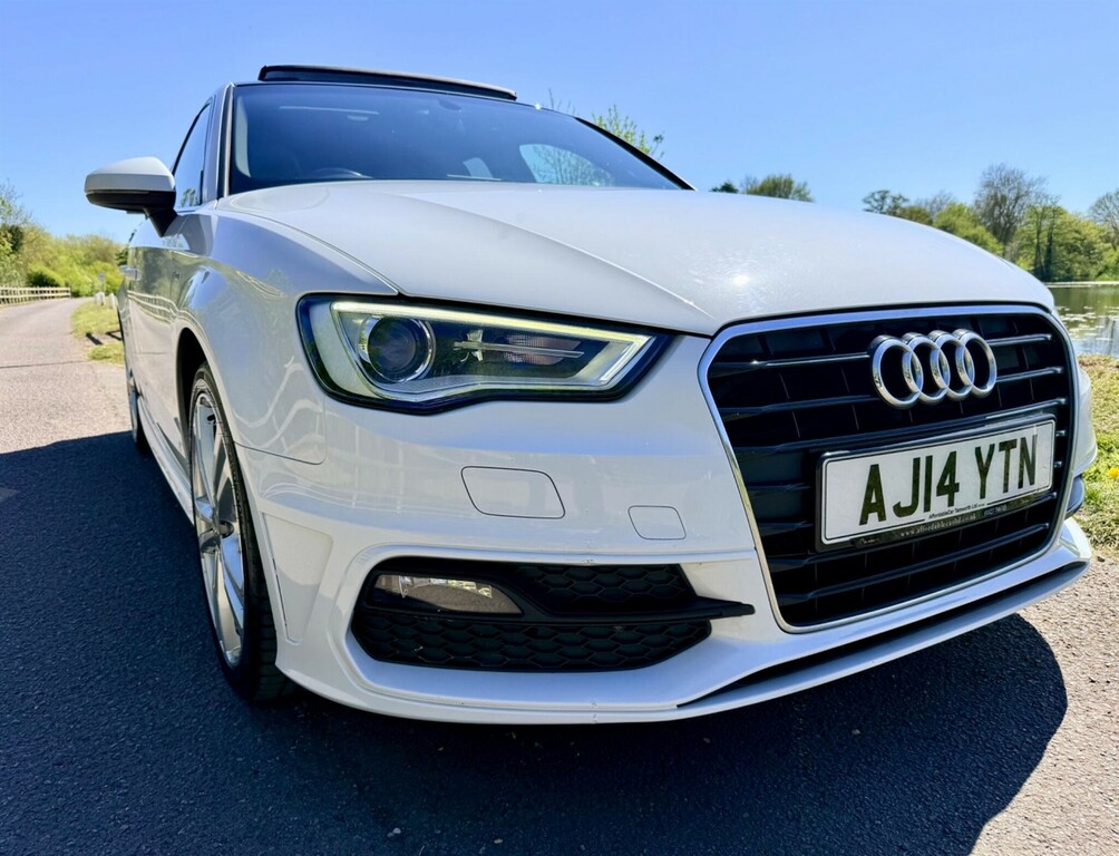 Audi A3 1.4 Tfsi Cod S Line Sportback Euro 6 Ss AJ14YTN White #2