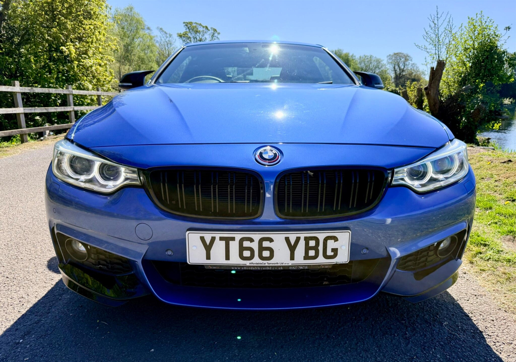 BMW 4 Series 2.0 M Sport Euro 6 Ss YT66YBG Blue #4