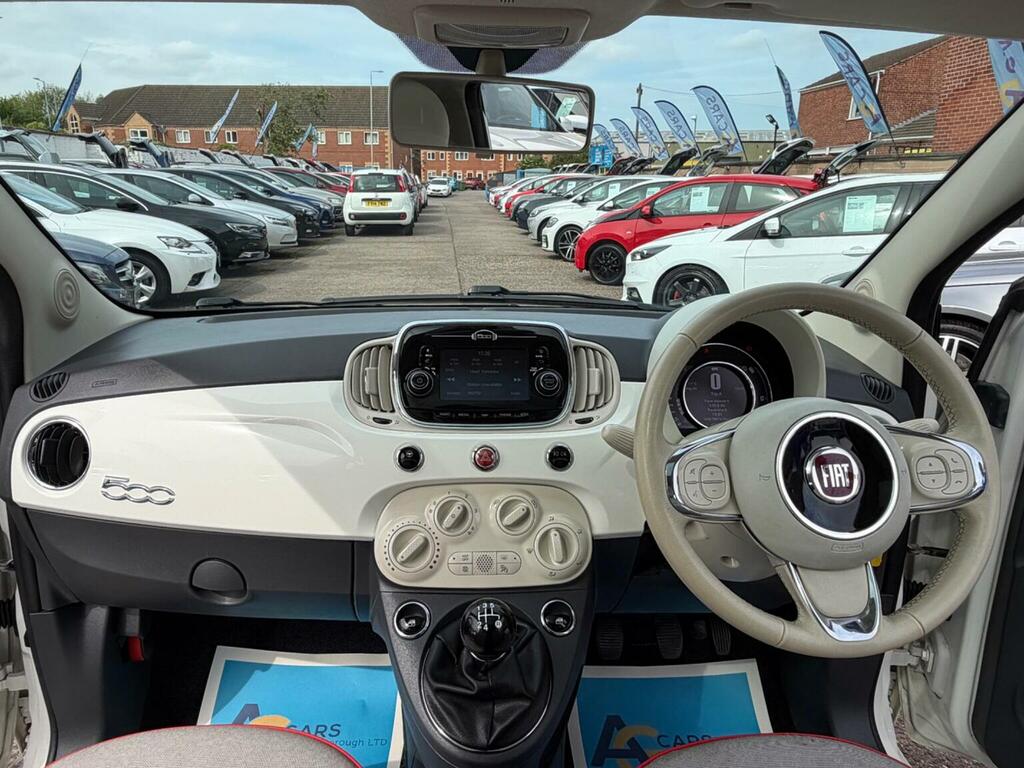 Fiat 500 Hatchback 1.2 Lounge Euro 6 Ss 201717 YP17TYB White #2