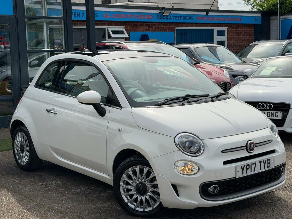 Fiat 500 Hatchback 1.2 Lounge Euro 6 Ss 201717 White