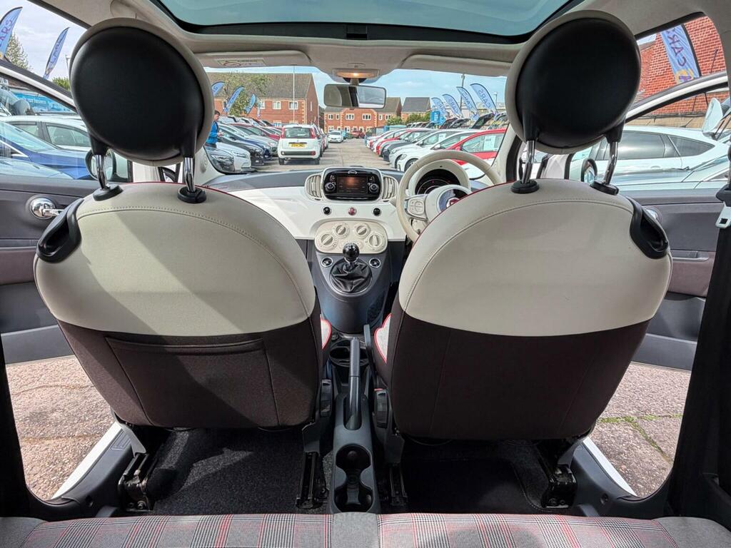 Fiat 500 Hatchback 1.2 Lounge Euro 6 Ss 201717 YP17TYB White #6