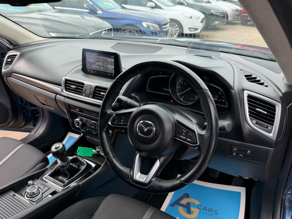 Mazda 3 Hatchback 2.0 Skyactiv-g Sport Nav Euro 6 Ss MT17UNX Blue #3