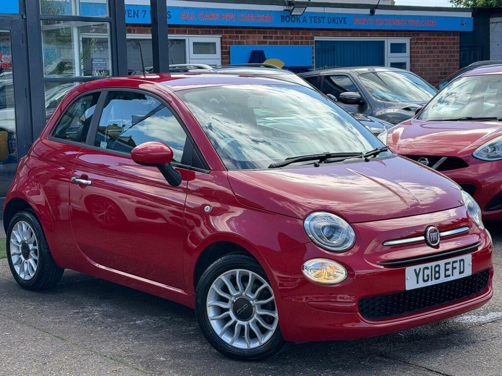 Fiat 500 Hatchback 1.2 Eco Pop Star Euro 6 Ss 2018 Red