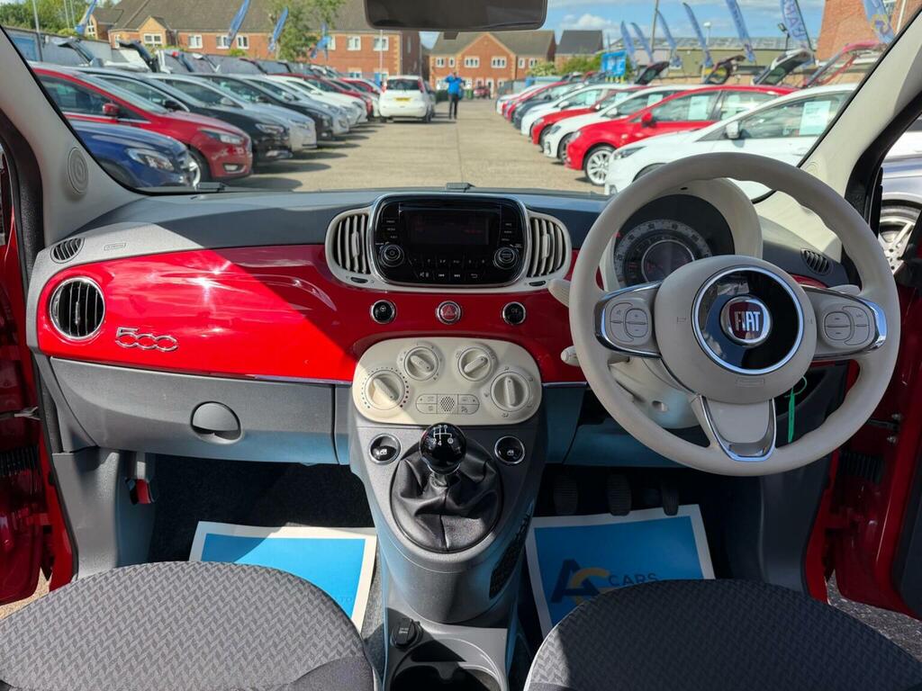 Fiat 500 Hatchback 1.2 Eco Pop Star Euro 6 Ss 2018 YG18EFD Red #2