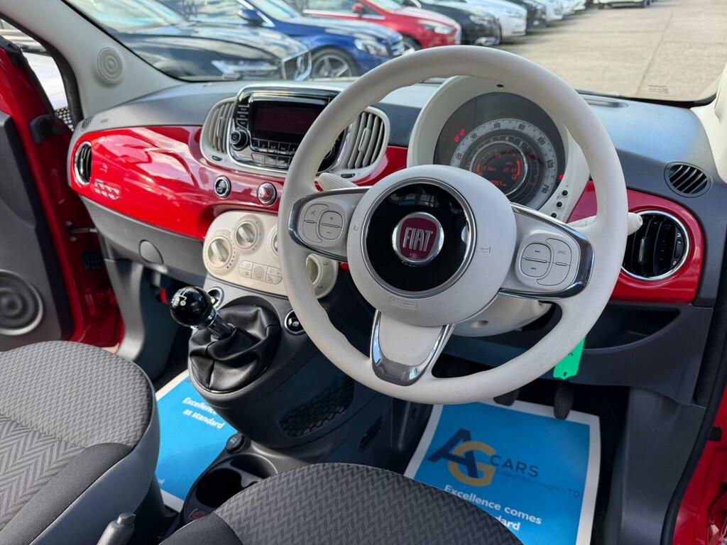 Fiat 500 Hatchback 1.2 Eco Pop Star Euro 6 Ss 2018 YG18EFD Red #3