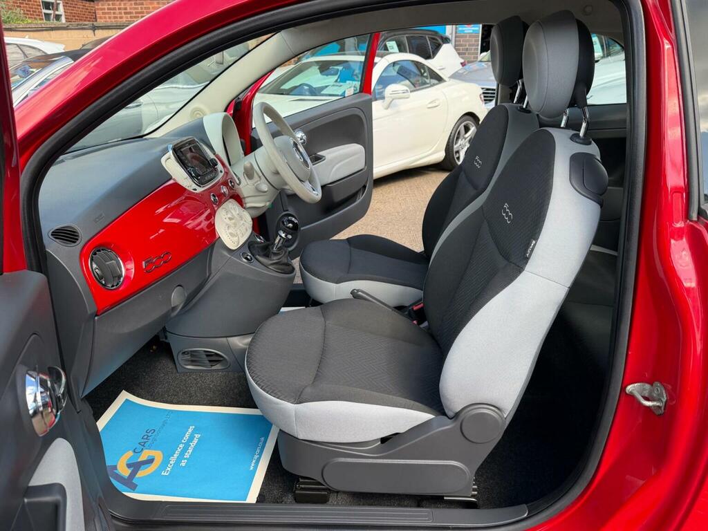 Fiat 500 Hatchback 1.2 Eco Pop Star Euro 6 Ss 2018 YG18EFD Red #4