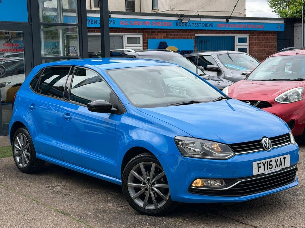 Volkswagen Polo Hatchback 1.0 Bluemotion Tech Se Design Euro 6 S Blue