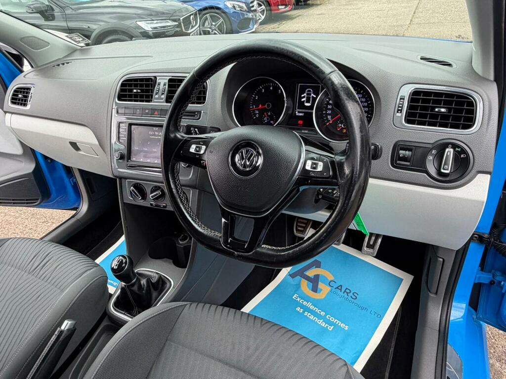 Volkswagen Polo Hatchback 1.0 Bluemotion Tech Se Design Euro 6 S FY15XAT Blue #3